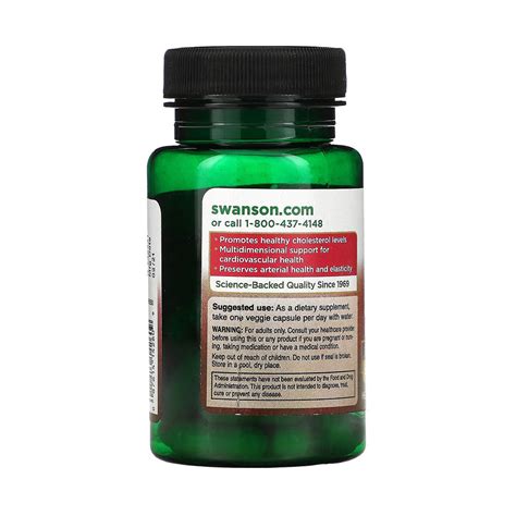 Bergamot Extract With Bergavit 500mg Swanson Swh260