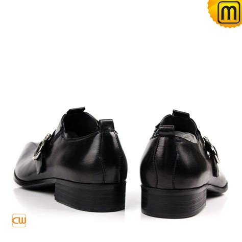 Black Business Leather Dress Shoes for Men CW763071