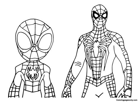 Pictures Spidey Coloring Page - Free Printable Coloring Pages