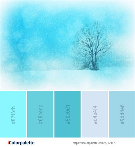 Color Palette Ideas From Blue Sky Winter Image Icolorpalette Winter