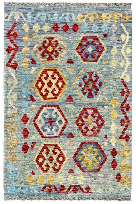 Alfombra Pie De Cama Lana Kilim Herat 4 Multicolor Rectangular 80x120cm