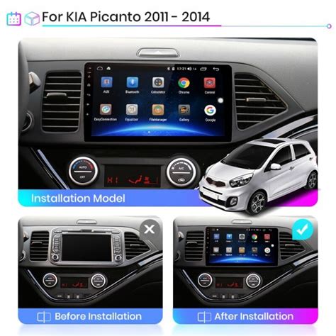 KIA Picanto 2011 2016 9 Inch Android Navigation Touch Screen Radio