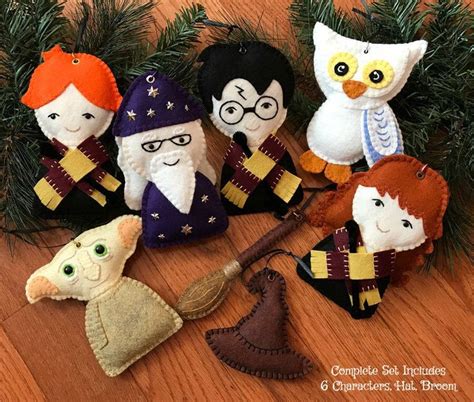 Wool Felt Harry Potter Characters Singles Or Set By Fhgolddesigns On