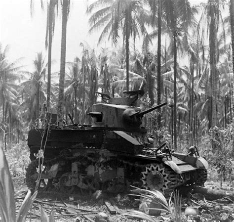 Australian M3 Stuart New Guinea World War Photos