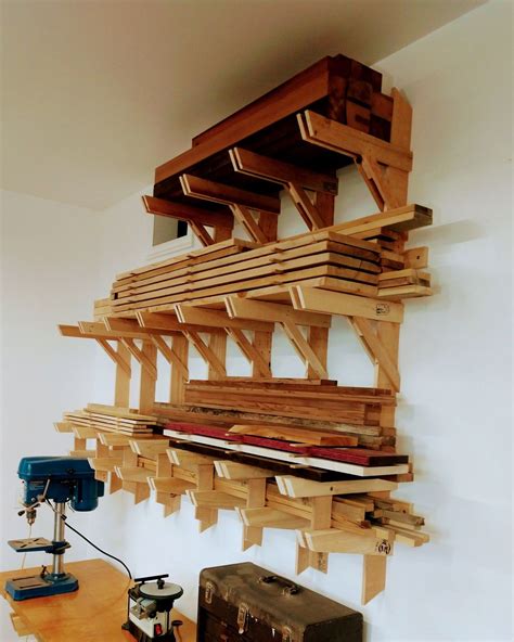 Lumber Rack | Lumber rack, Woodworking storage, Lumber storage