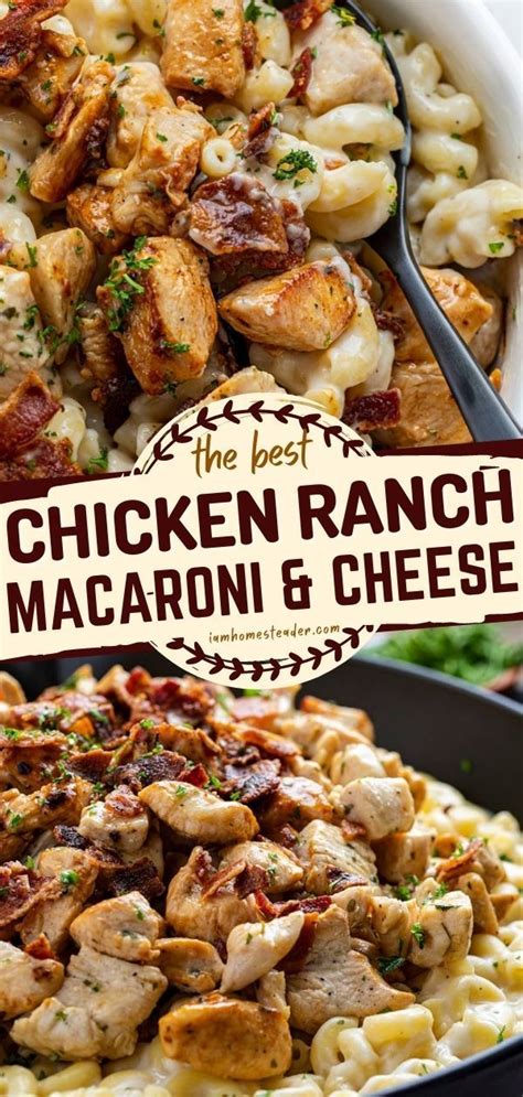 Chicken Ranch Macaroni And Cheese Artofit