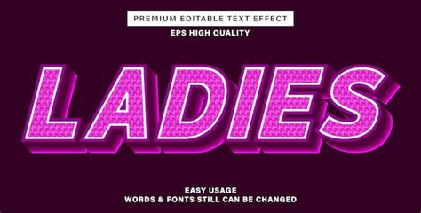 Premium Vector Pink Text Effect