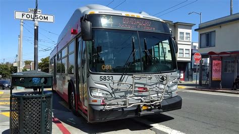 Sf Muni New Flyer Xt On Route Divisadero Youtube