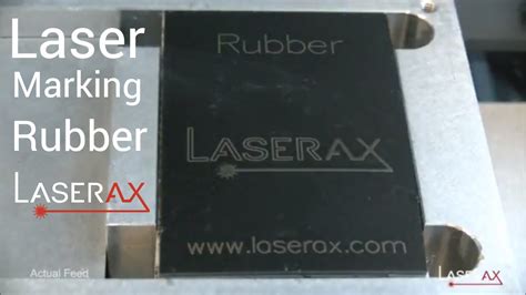 Laser Marking On Rubber Demonstration Etching Of A Rubber Surface