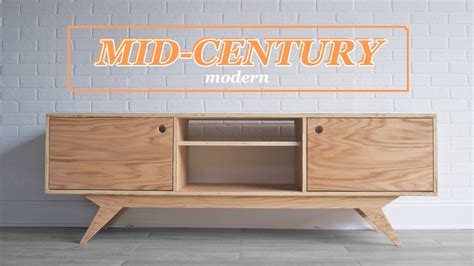 MID CENTURY MODERN MEDIA CONSOLE — Modern Builds