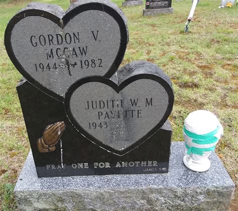 Tombstone Gordon Mccaw St Andrew S United Cemetery Coe Hill Ontario