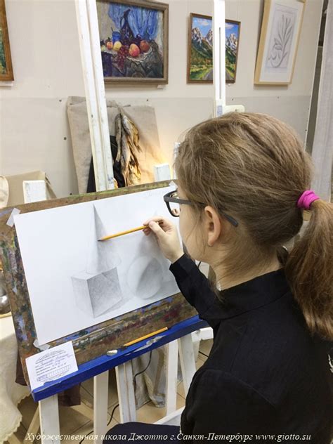 Экзаменационный рисунок в художественной школе