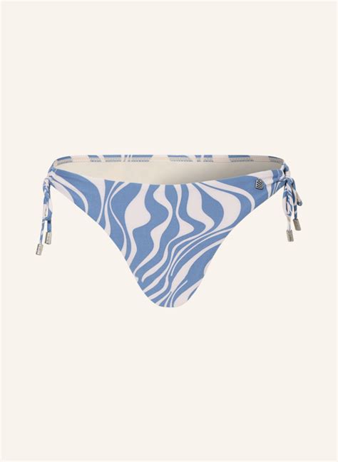 Beachlife Triangel Bikini Hose Swirl In Hellblau Ecru