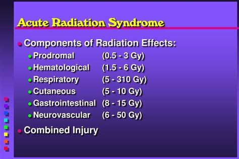 Ppt Acute Radiation Syndrome A Spectrum Of Disease Powerpoint