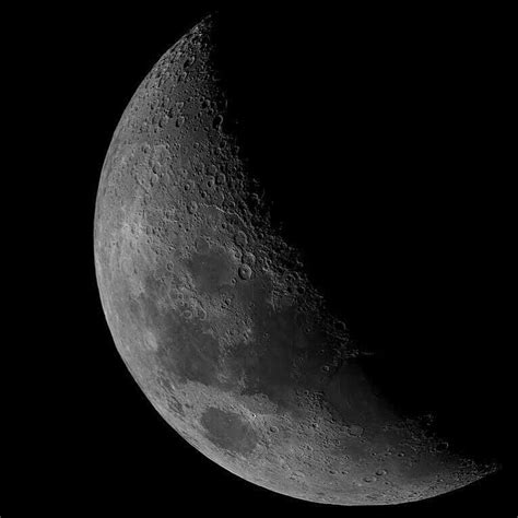 Waxing Crescent Moon R Astrophotography