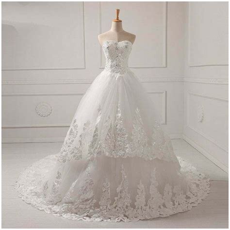 A Line Sleeveless Beaded Wedding Dresses Sweetheart Lace Bridal Dresses