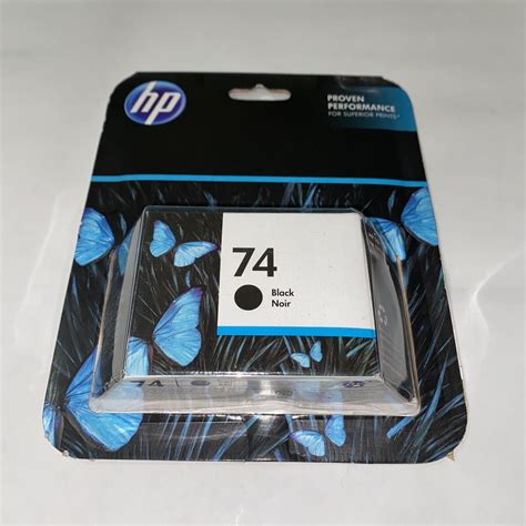 Genuine Hp 74 Ink Cartridge Black Cb335wn Oem Sealed Exp 09 2018 Ebay