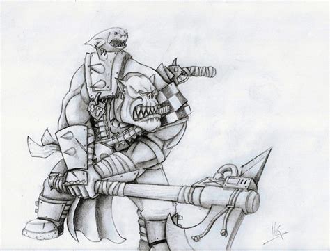 Ork Nob By Kanatou On Deviantart