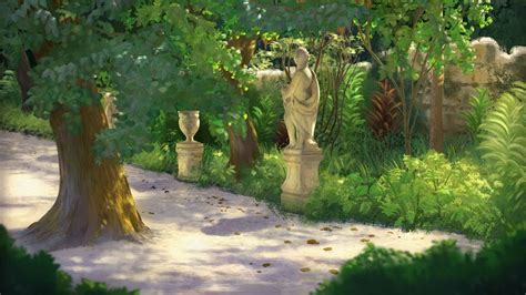 Garden Statues Digital Painting Time Lapse YouTube