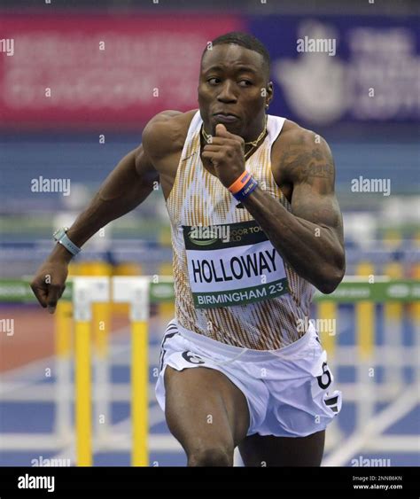 Birmingham England 25 February 2023 Grant Holloway Wins The Mens 60