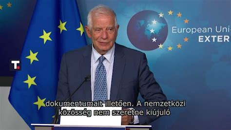 2022 08 18 Borrell Nem volt átlagos a találkozó a szerb államfő és a