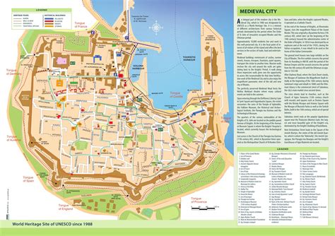 Tourist Map Of Rhodes