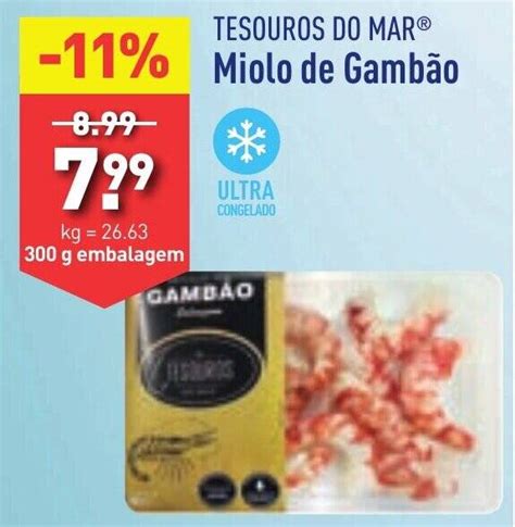 Promo O Tesouros Do Mar Miolo De Gamb O G Embalagem Em Aldi