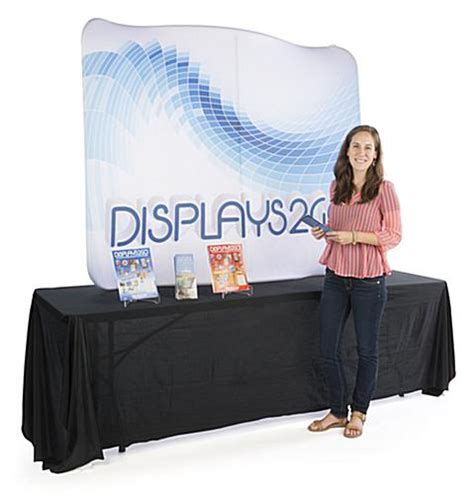 Curved Table Top Trade Show Display with Custom Graphics