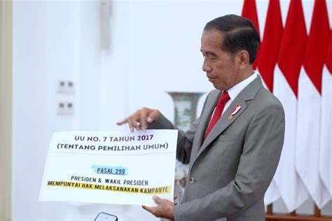 Cek Fakta Jokowi Tak Sampaikan Utuh Aturan Kampanye Dalam Uu Pemilu