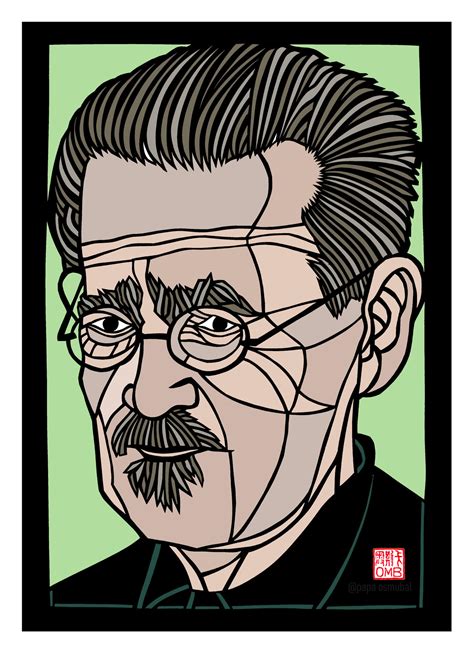 James Joyce- Irish writer by PapaOsmubal on DeviantArt