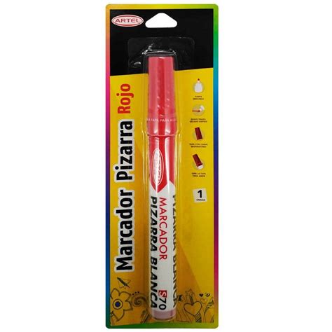 PLUMON PIZARRA BLISTER 01 UNID ROJO PUNTA REDONDA S70 ARTEL