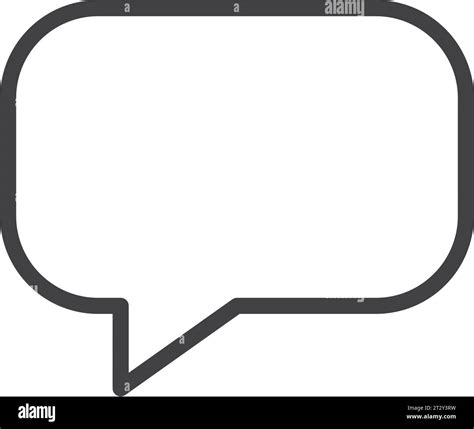 Dialogue Balloon Icon In Flat Style Speech Bubble Vector Illustration