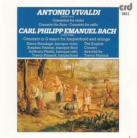 Antonio Vivaldi Concertos For Violin Concerto For Flute Concerto For