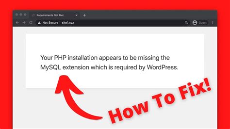 How To Fix Php Installation Appears To Be Missing The Mysql Extension