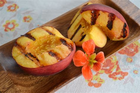 Attic Lace Grilled Peach And Nasturtium Summer Salad