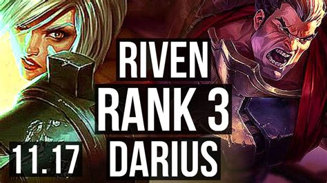 Riven Vs Darius Top Rank Riven Rank Godlike