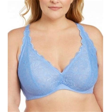 Inc International Concepts Intimates And Sleepwear Inc Plus Xl3x Lace Bralette Blue 006057 Nwt