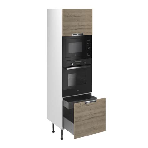 Colonne Four Micro Ondes Pachira Bois L 60 X H 201 X P 57 Cm 1