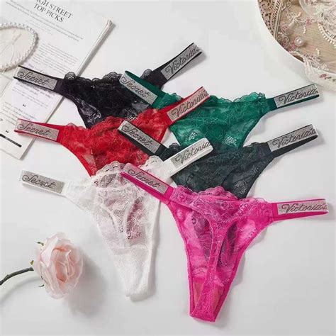 Victoria S Secret Luxury Rhinestone Brand Design Sexy Lace Women S Lingerie Rqhl Shopee