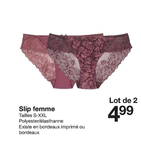 Offre Slip Femme Chez Zeeman