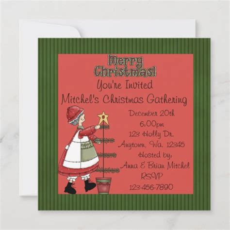 Christmas Gathering Invitations | Zazzle.com