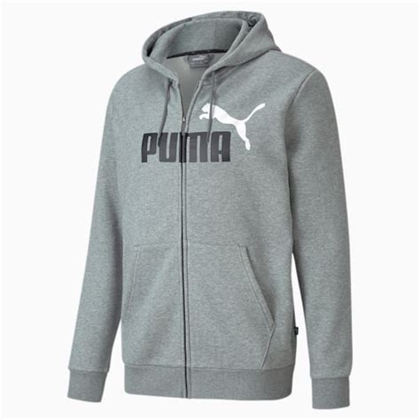 Essentials Full Zip Mens Hoodie Puma