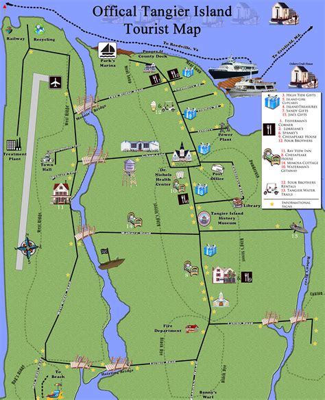 map of tangier island 1