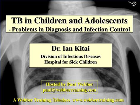 PPT - TB in Children and Adolescents - Problems in Diagnosis and ...