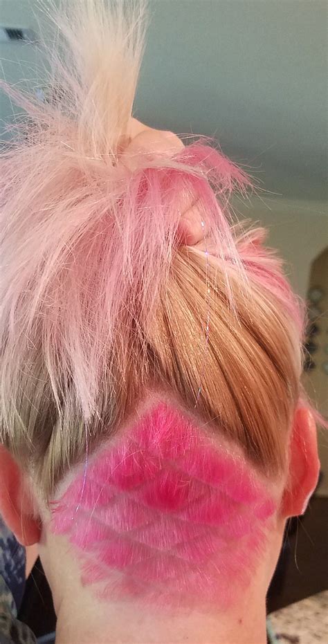 Mermaid Tail Undercut Mermaid Tail Hair Undercut