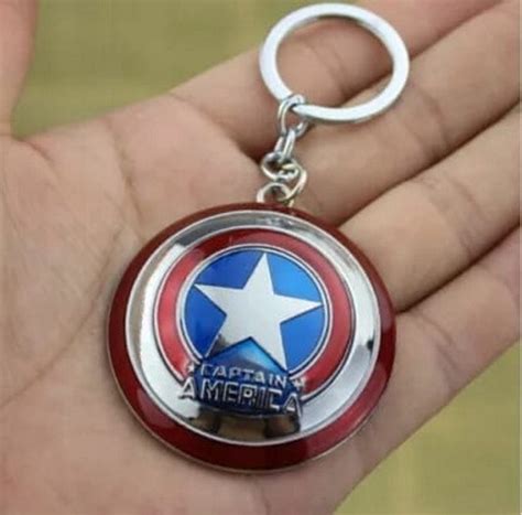 Llavero Metálico Escudo Capitán América Marvel Avengers Cuotas sin