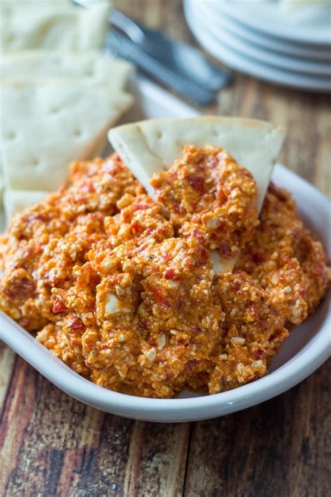 Minute Greek Feta And Red Pepper Dip The Wanderlust Kitchen