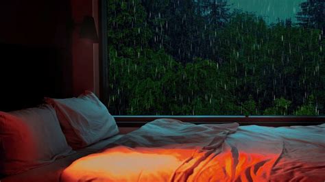 Cozy Rain Bedroom Ambience Fall Asleep With Gentle Rain Sounds Youtube