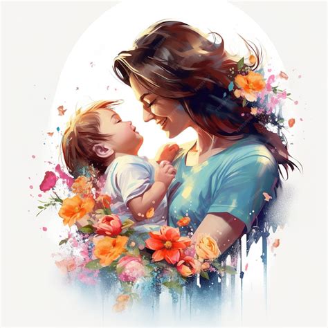 Premium Photo Melody Of Maternal Connection Tender Embrace Artistic