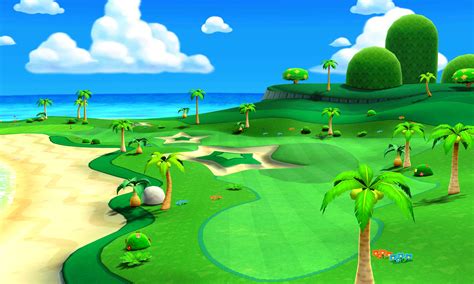 Mario Golf World Tour Nintendo 3ds Courses And Scenery Artwork